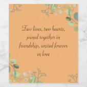 Vloerlijn Wijn Etiket (Enkel label)