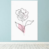 Vloerlijnkunst Canvas Afdruk (Insitu (Houten vloer))