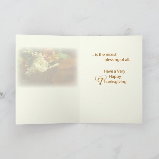 Vloermand voor Thanksgiving van vrouwen Feestdagen Kaart (Binnen)