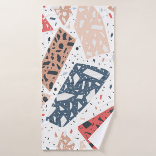 vloermarmer van de Terrazzo, naadloos met de hand  Badhanddoek