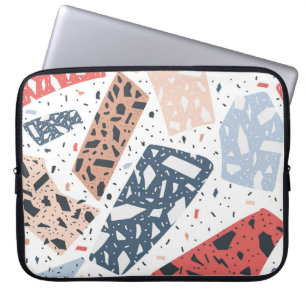 vloermarmer van de Terrazzo, naadloos met de hand Laptop Sleeve