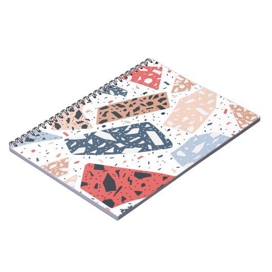 vloermarmer van de Terrazzo, naadloos met de hand Notitieboek (Linkerzijde)