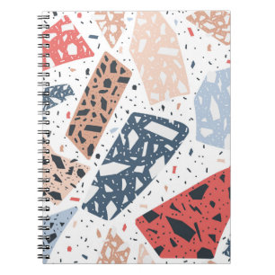 vloermarmer van de Terrazzo, naadloos met de hand Notitieboek