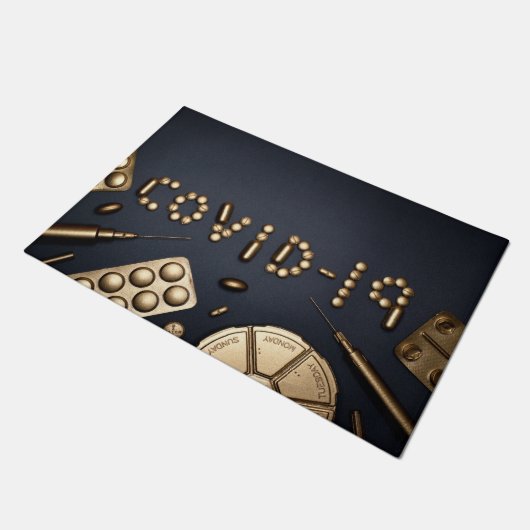 Vloermat Covid-19 Deurmat (Schuin)