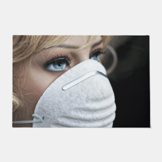 Vloermat van het Corona-virusbeschermingsmasker Deurmat