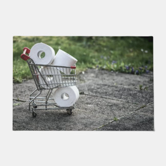 Vloermat van het Corona-virusbeschermingsmasker Deurmat