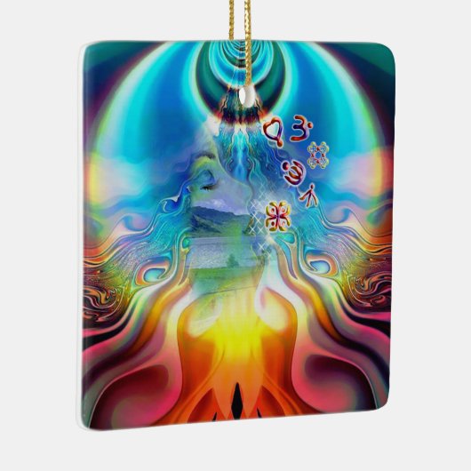 Vloermat van sol-trillingen keramisch ornament (Rechts)