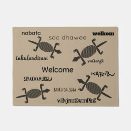 Vloermat - Welkom, Karibu, Manya Deurmat