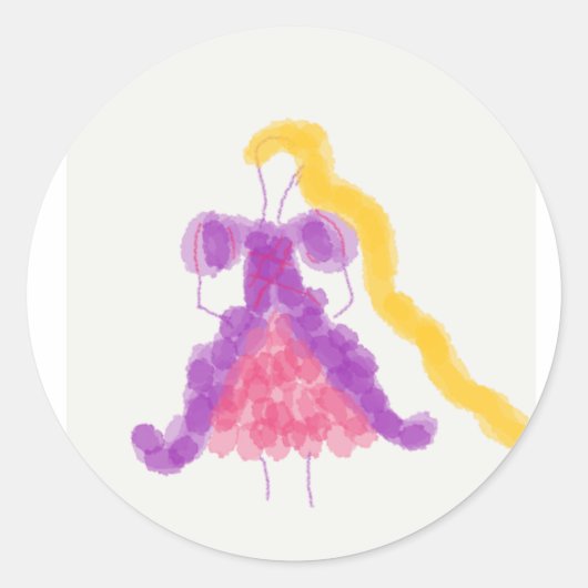 Vloermeisjes Collectie Rapunzel Sticker (Voorkant)