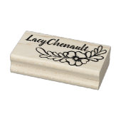 Vloernaam Aangewezen Genoemde Bloemen Rubberstempel (Stempel)