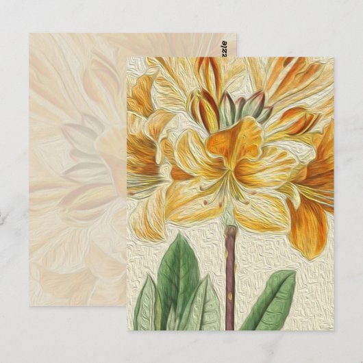  Vloerolie, geel verven Briefkaart (Voorkant / Achterkant)