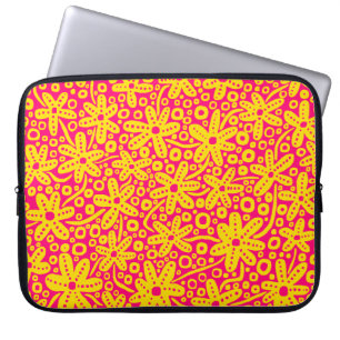 Vloerontwerp - Amber en Roos Red Laptop Sleeve