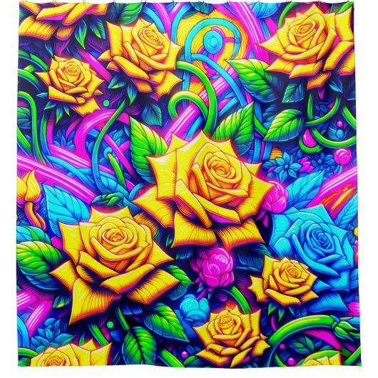 Vloerontwerp Douchegordijn (Voorkant)