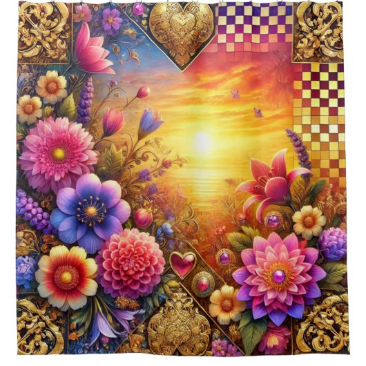 Vloerontwerp Douchegordijn (Voorkant)