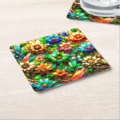 Vloerontwerp Kartonnen Onderzetters (Schuin)