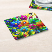 Vloerontwerp Kartonnen Onderzetters (Schuin)