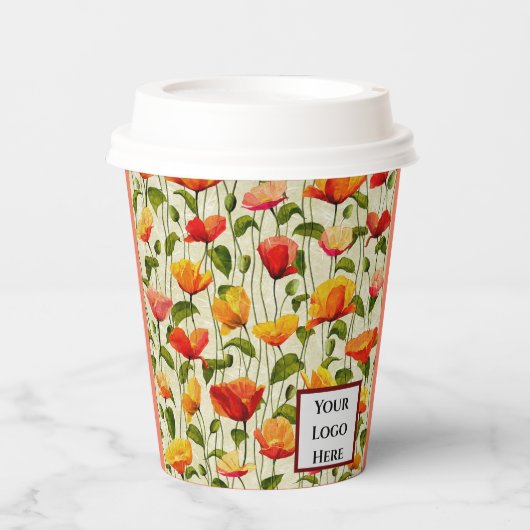 Vloerontwerp Papieren Bekers (Voorkant)