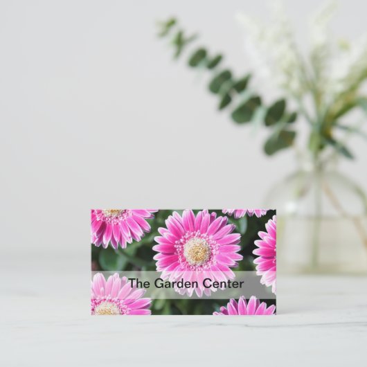 Vloerontwerp van tuinbouwcentrum visitekaartje (Staand voorkant)