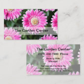 Vloerontwerp van tuinbouwcentrum visitekaartje (Voorkant / Achterkant)