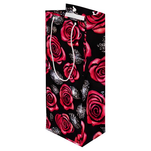 Vloerontwerp Wijn Cadeautas (Achterkant Gekanteld)