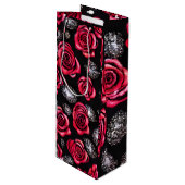 Vloerontwerp Wijn Cadeautas (Voorkant Gekanteld)