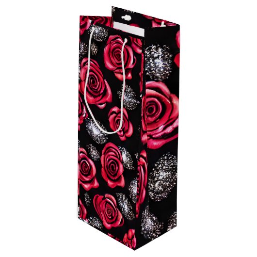 Vloerontwerp Wijn Cadeautas (Voorkant Gekanteld)