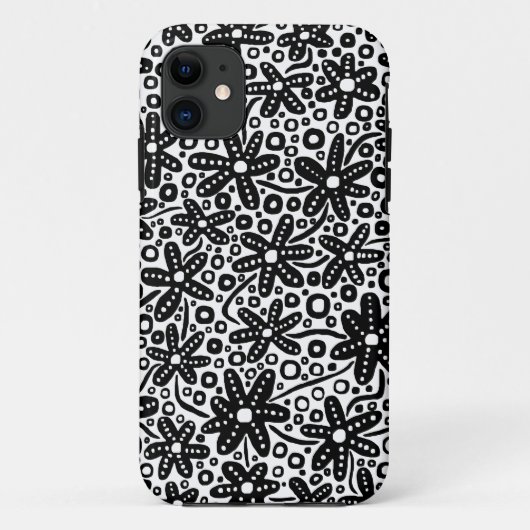 Vloerontwerp - Zwart op White.pdf Case-Mate iPhone Case (Achterkant)