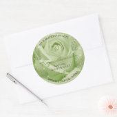 Vloerpalmbladeren met het etiket van Floral Produc (Envelop)