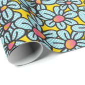 Vloerpapier voor Pop (geel) Cadeaupapier (Rol Hoek)