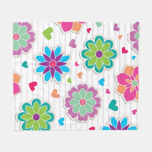 Vloerpatroon Fleece Deken (Voorkant (Horizontaal))
