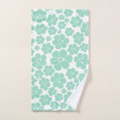 Vloerpatroon - Groen (Mint) Bad Handdoek (Handdoek)