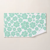 Vloerpatroon - Groen (Mint) Bad Handdoek (Handdoek)
