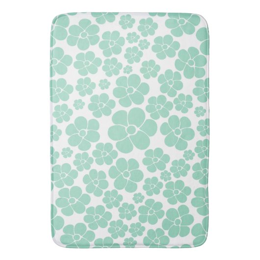 Vloerpatroon - Groen (Mint) Badmat (Voorkant Verticaal)