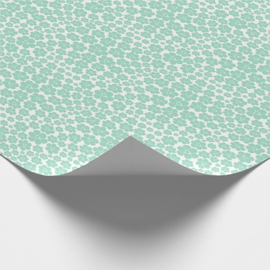 Vloerpatroon - Groen (Mint) Cadeaupapier (Hoek)