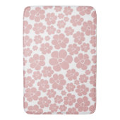 Vloerpatroon - Roze en wit Badmat (Voorkant Verticaal)