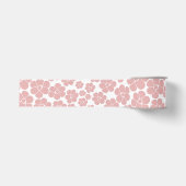 Vloerpatroon - Roze en wit Grosgrain Lint (Voorkant)
