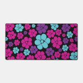 Vloerpatroon - Roze, Paars, blauw en zwart Bureaumat (Voorkant)