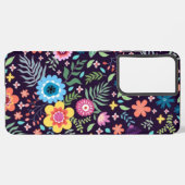 Vloerpatroon Samsung Galaxy Hoesje (Linkerkant)