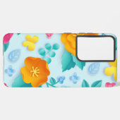 Vloerpatroon Samsung Galaxy Hoesje (Linkerkant)