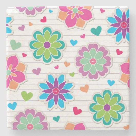 Vloerpatroon Stenen Onderzetter (Voorkant)