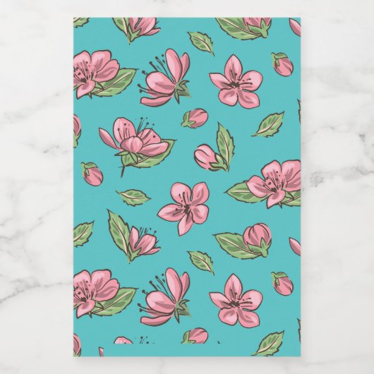 Vloerpatroon Voedselcontainer Etiket (Enkel label)