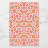 Vloerpatroon Voedselcontainer Etiket (Enkel label)