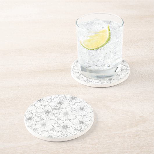 Vloerpatroon Zandsteen Onderzetter (Zijkant)