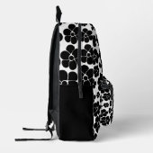 Vloerpatroon - zwart-wit bedrukte rugzak (Links)