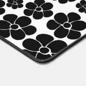 Vloerpatroon - zwart-wit bureaumat (Hoek)