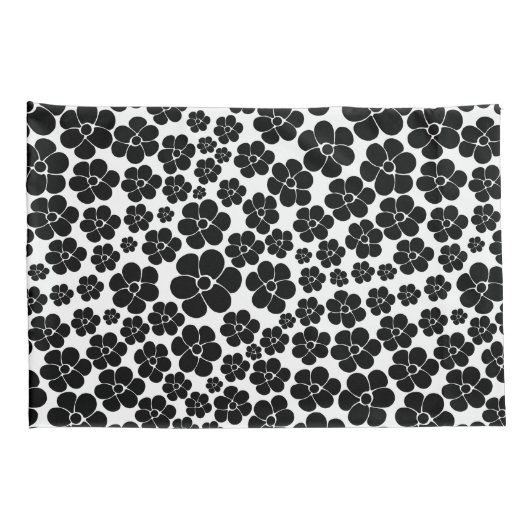 Vloerpatroon - zwart-wit kussensloop (Achterkant-Rechts)