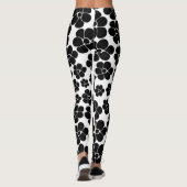 Vloerpatroon - zwart-wit leggings (Achterkant)