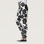 Vloerpatroon - zwart-wit leggings (Links)