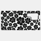 Vloerpatroon - zwart-wit samsung galaxy hoesje (Achterkant horizontaal)