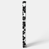 Vloerpatroon - zwart-wit samsung galaxy hoesje (Linkerkant)